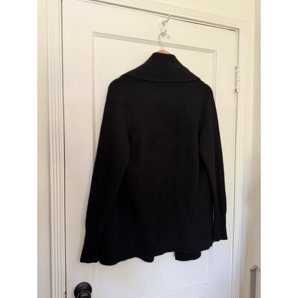 White + Warren Essential Sage or Pale Green‎ 100% Cashmere Trapeze Cardigan - Picture 3 of 7